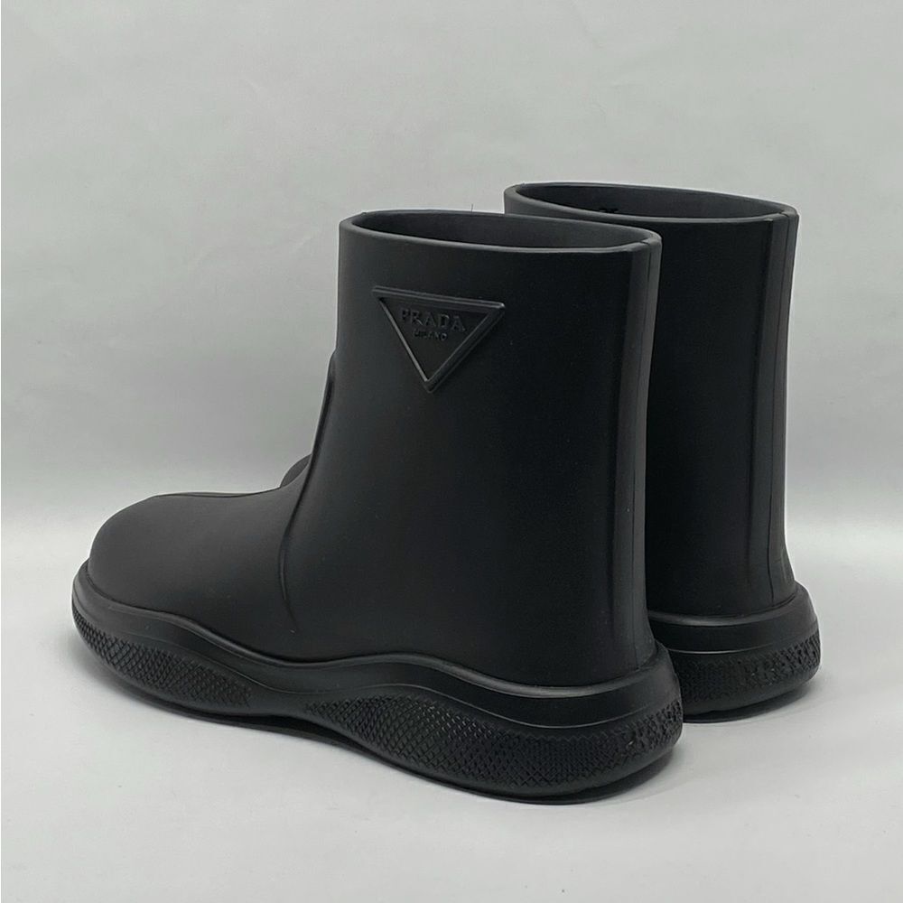 Prada Rubber Logo Pull-On Rain Booties size 36 - Picture 7 of 13